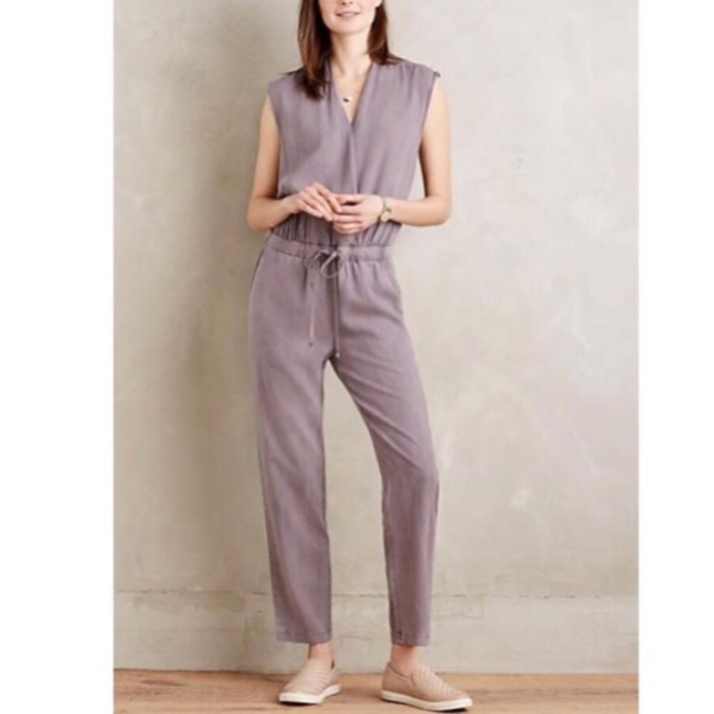 Anthropologie Cloth & Stone Crossfront Jumpsuit
